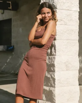 Summer Babe Midi Dress - Mocha