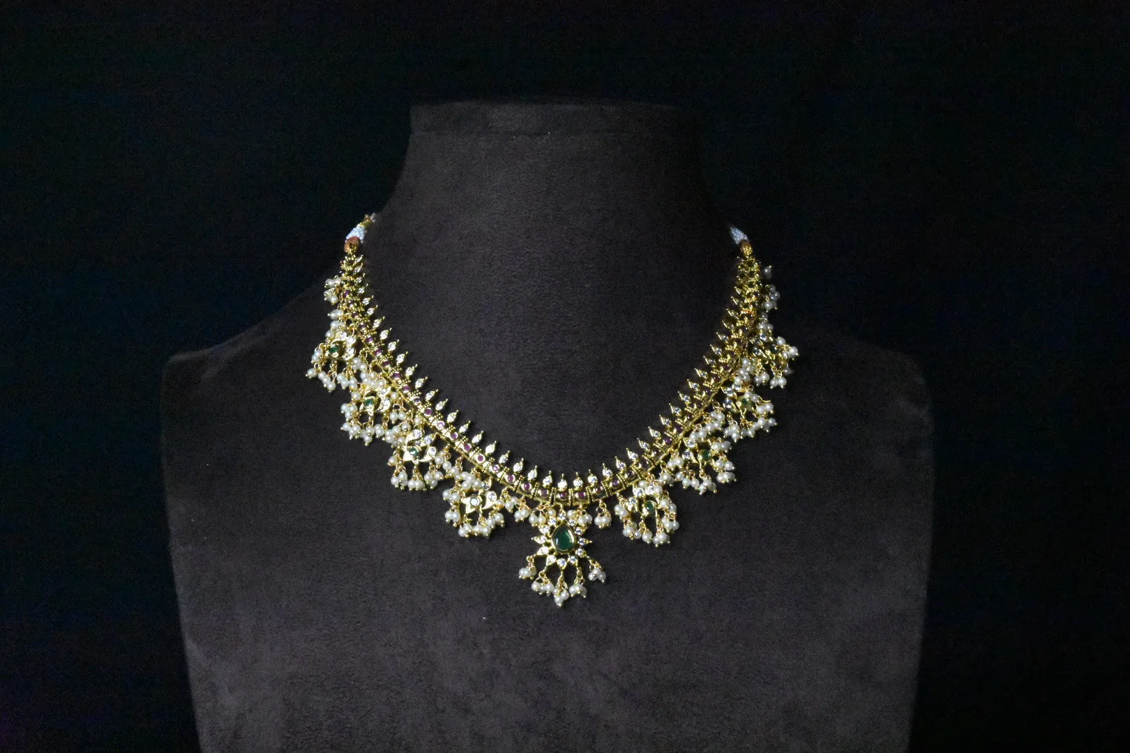 Traditional Guttapusalu Necklace Set