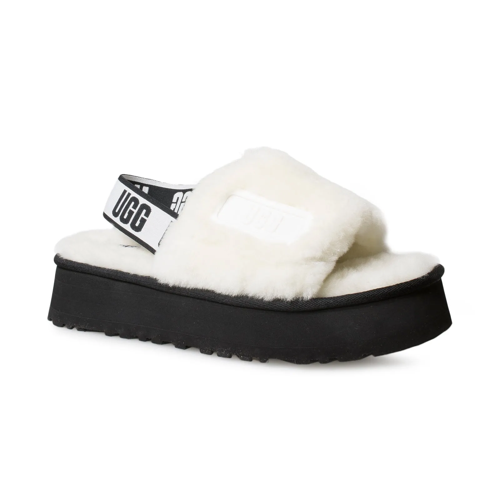 UGG Disco Slide White Slippers - Women's