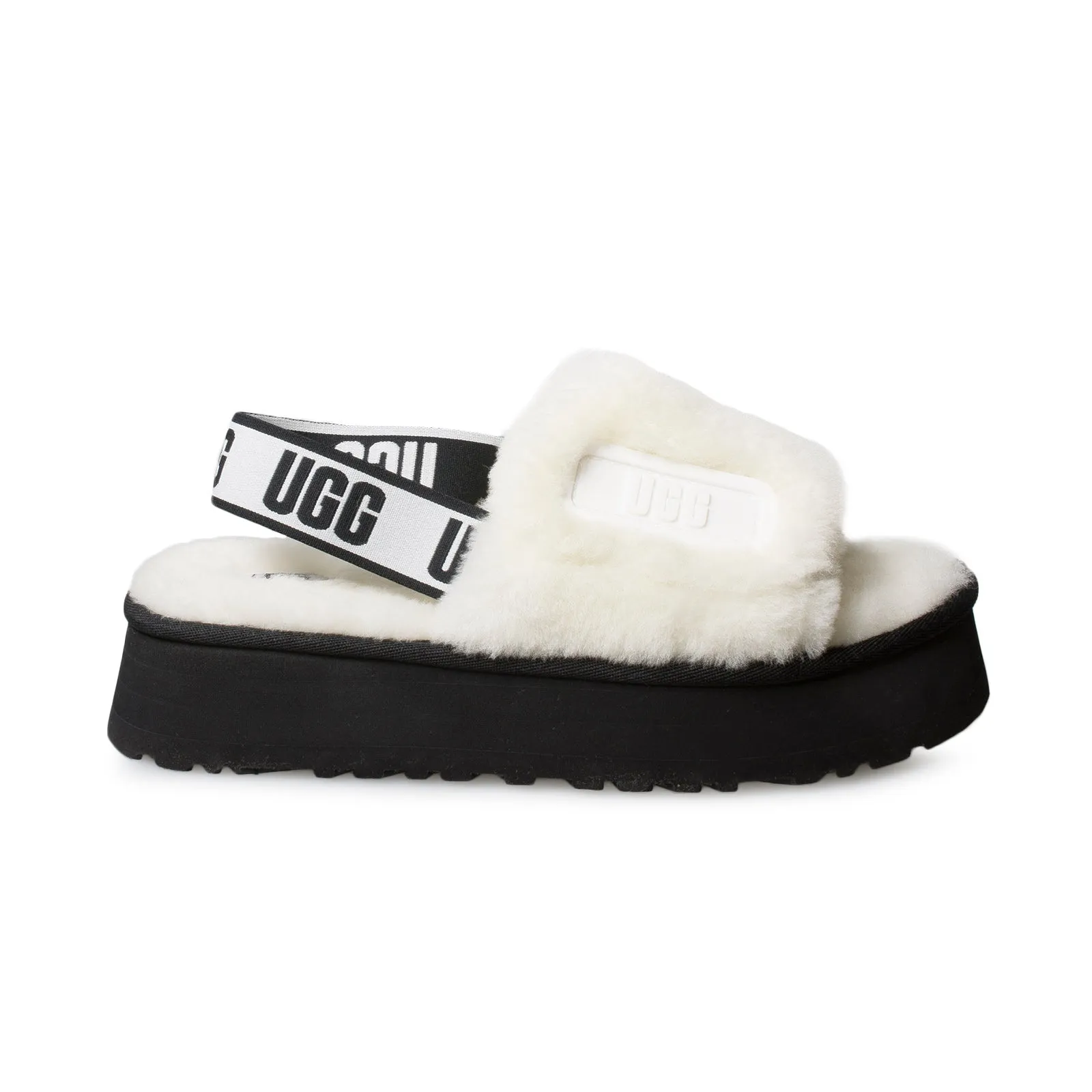 UGG Disco Slide White Slippers - Women's