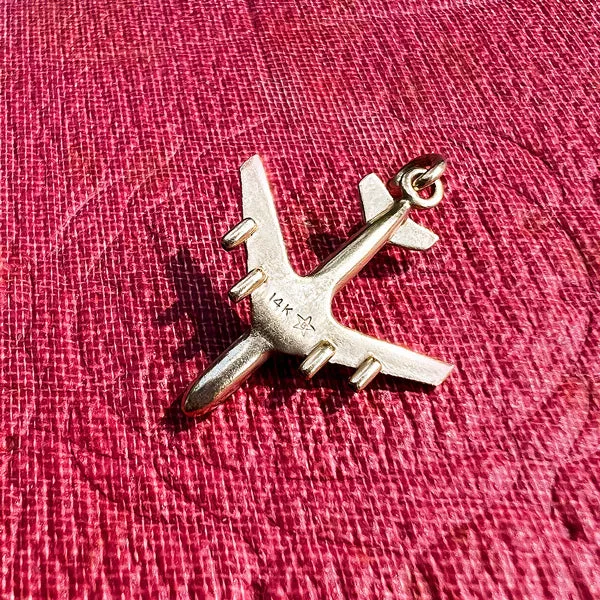 Vintage Airplane Charm