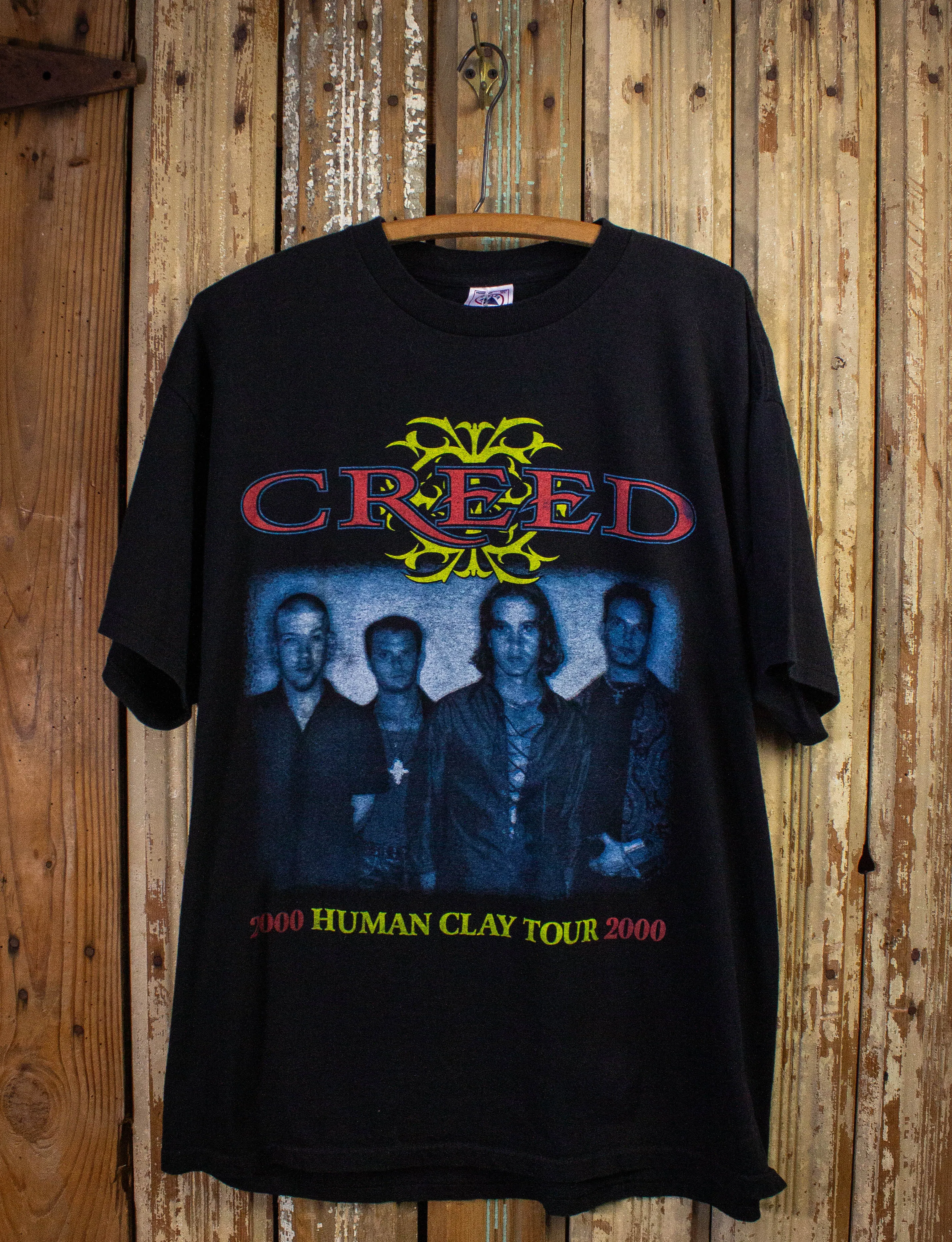 Vintage Creed Human Clay Tour Concert T Shirt 2000 Black XL