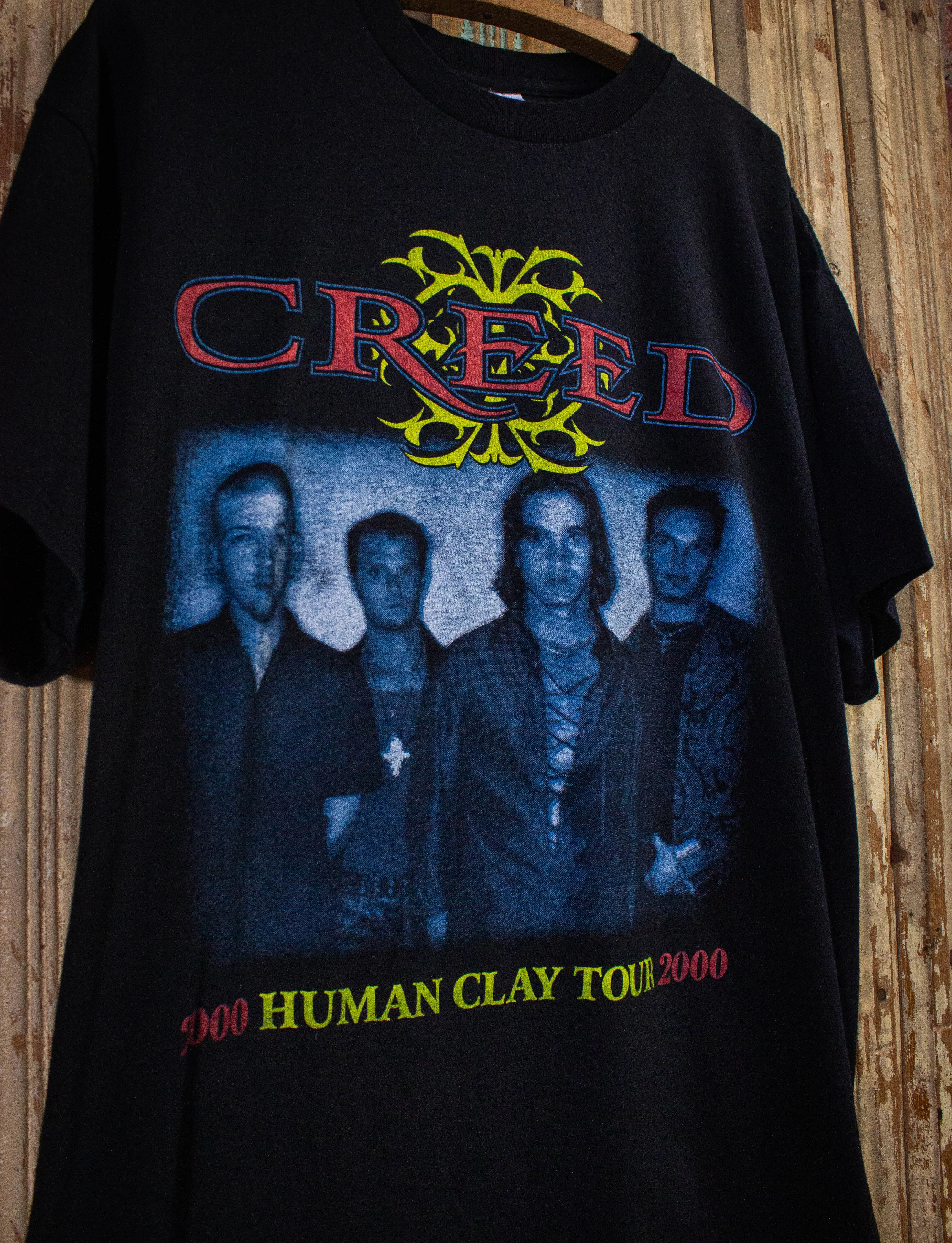 Vintage Creed Human Clay Tour Concert T Shirt 2000 Black XL