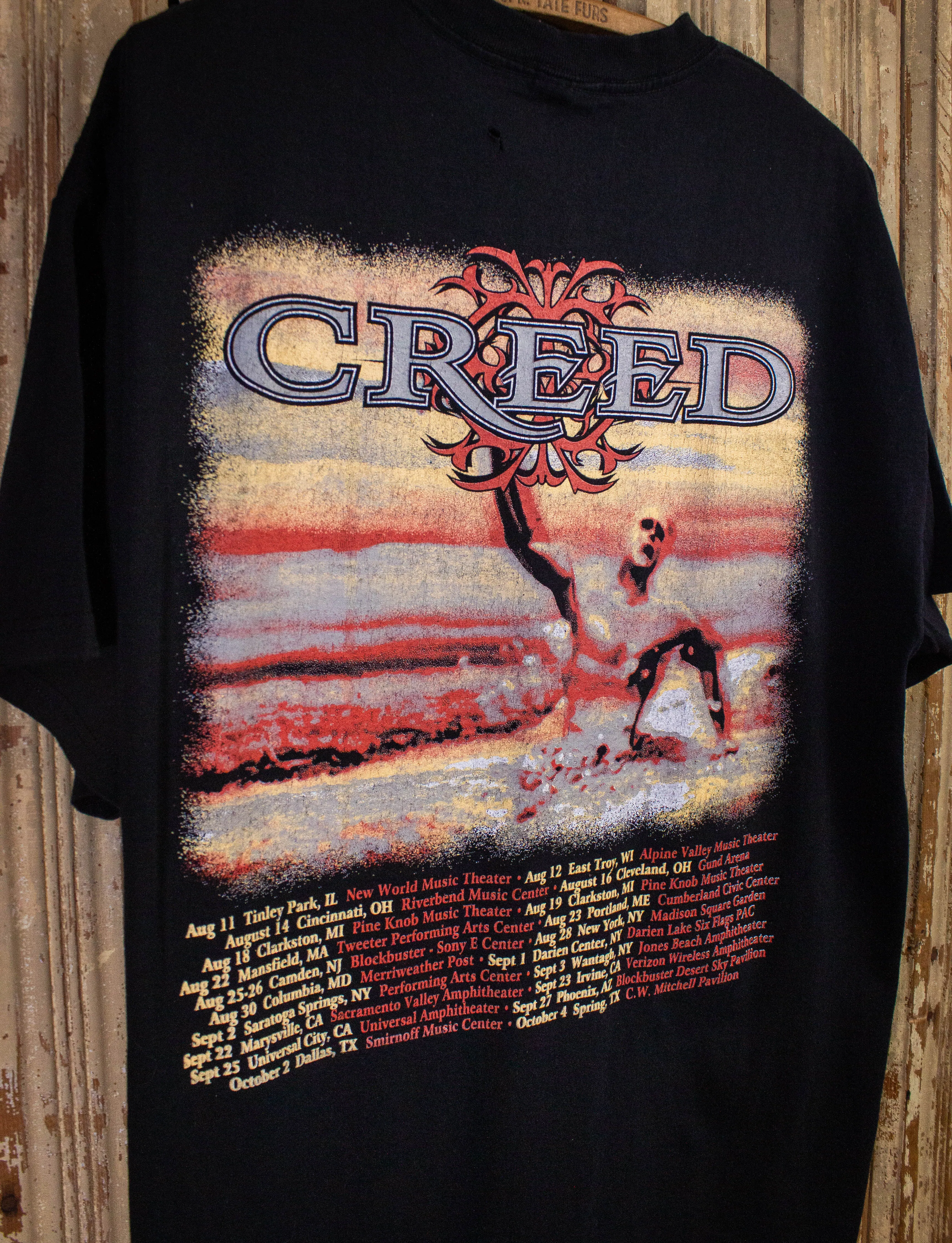 Vintage Creed Human Clay Tour Concert T Shirt 2000 Black XL