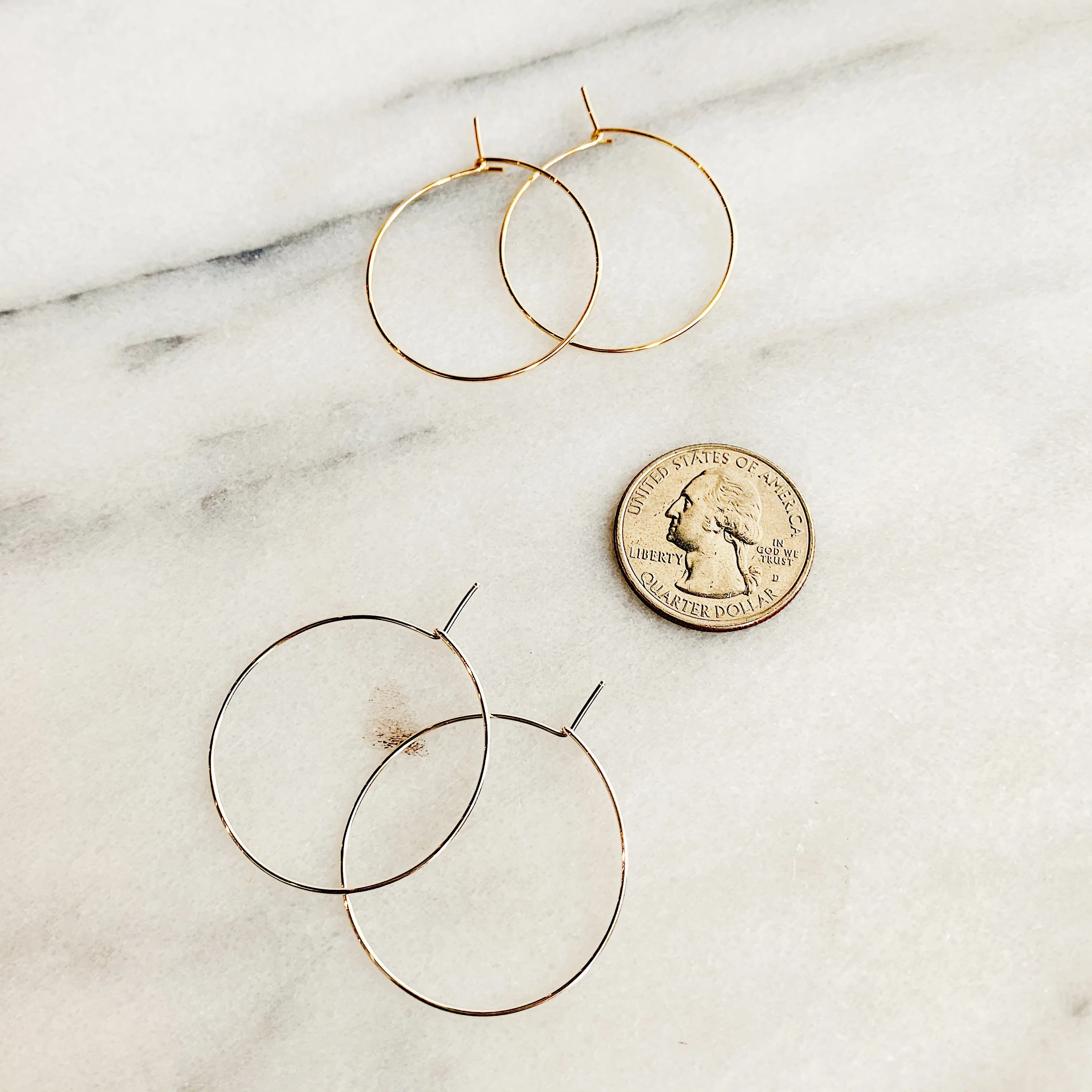 Weightless Small Hoops