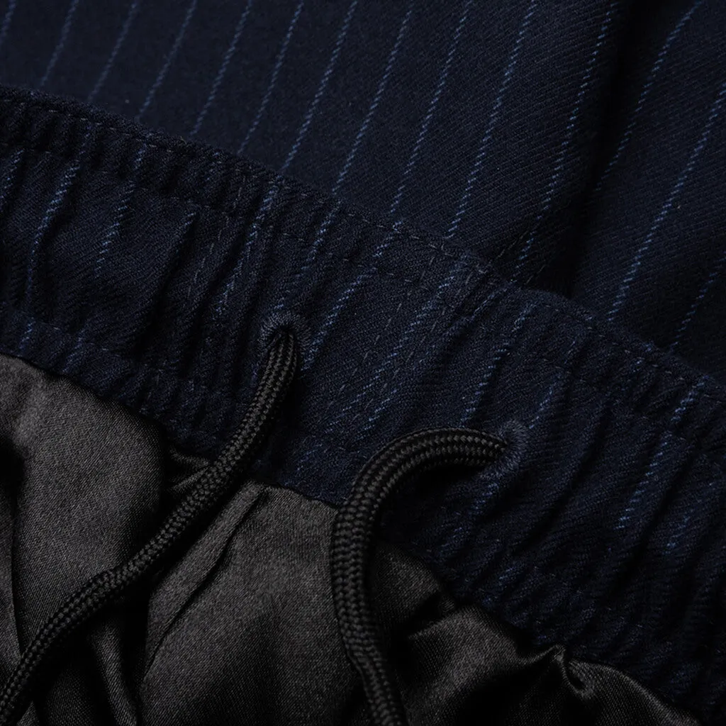 Wool Stripe Beach Pant - Navy